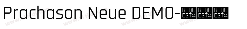 Prachason Neue DEMO字体转换